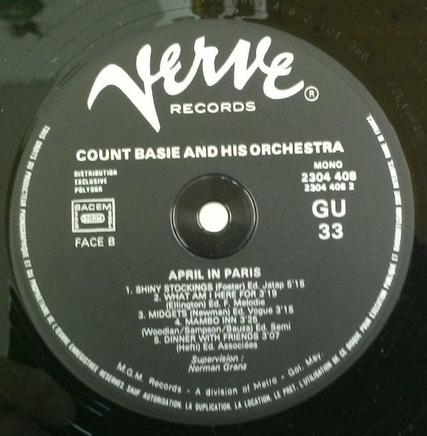 April in Paris, Count Basie And His Orchestra