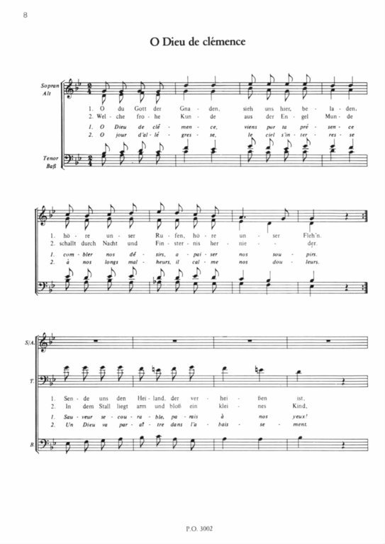 Noel - 7 altfranz. Weihnachtslieder für 4-stimm. gem. Chor