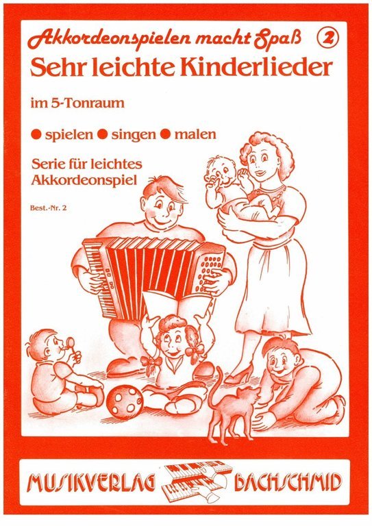 "Sehr leichte Kinderlieder" für Akkordeon