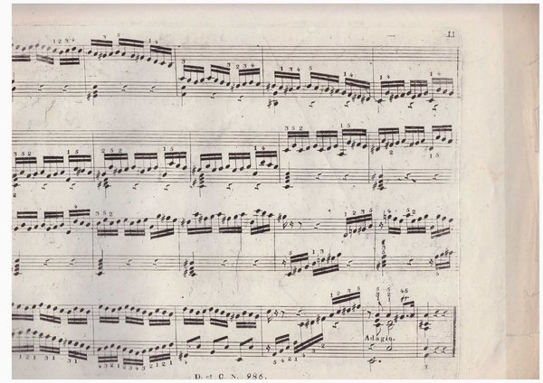 Erstdruck Bach-Fuge für Pianoforte