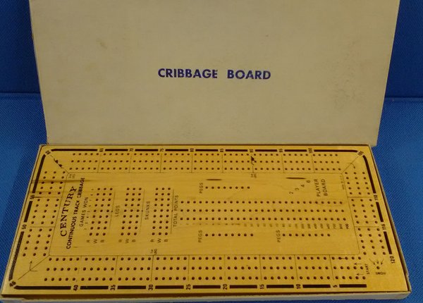 Edles 3-Spur Cribbage Board aus Massivholz
